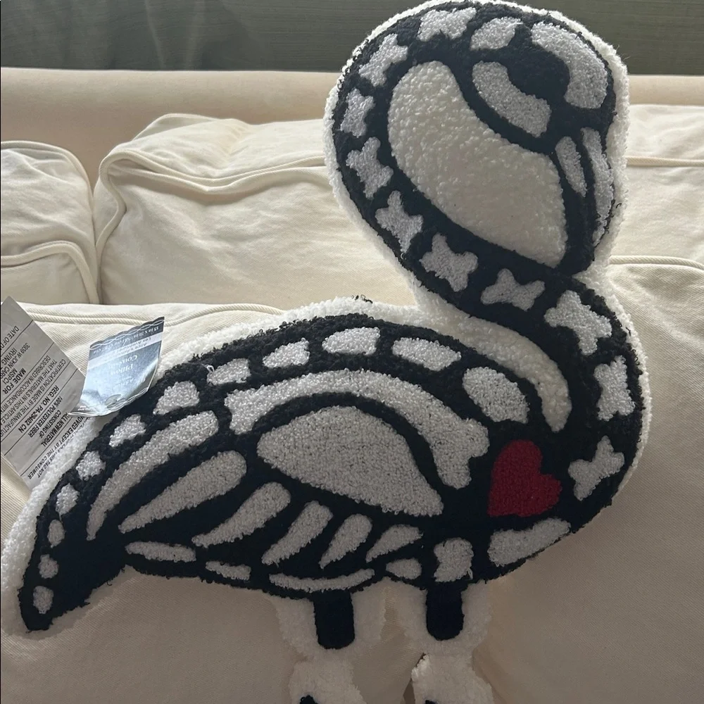 ASHLAND 15x31 SKELETON FLAMINGO PILLOW NWT